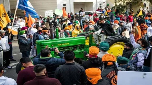 സമരം ചെയ്യുന്ന കര്‍ഷകര്‍ക്ക് ഐക്യദാര്‍ഢ്യം പ്രഖ്യാപിച്ച് കലിഫോര്‍ണിയയില്‍ വന്‍ പ്രകടനം