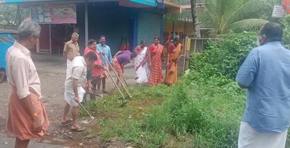 ബിജെപി മുത്തോലി പഞ്ചായത്ത് കമ്മറ്റിയുടെ ആഭിമുഖ്യത്തിൽ അംബേദ്ക്കർ ജയന്തി ആഘോഷവും പരിസര ശുചീകരണവും നടത്തി