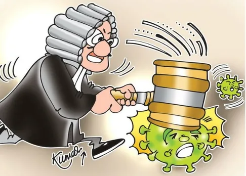 കോടതിയിൽ വക്കീൽ ജഡ്‌ജിയെ ശപിച്ചു - "നിങ്ങൾ കൊറോണ ബാധിച്ചു മരിക്കട്ടെ" !!