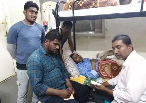 അപകടത്തിൽ പരിക്കേറ്റ് കിടപ്പിലായ രാജസ്ഥാൻ സ്വദേശി നാട്ടിലേക്ക് മടങ്ങി.