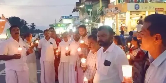 മണിപ്പൂർ വർഗീയ കലാപത്തിൽ പ്രതിഷേധിച്ച് തച്ചമ്പാറ കോൺഗ്രസ് മണ്ഡലം കമ്മിറ്റി പ്രതിഷേധ പ്രകടനം സംഘടിപ്പിച്ചു