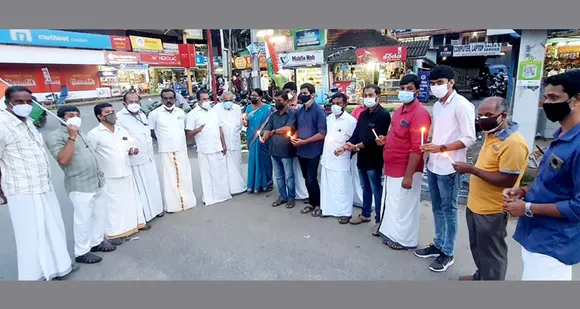 പാലക്കാട് ടൗൺ നോർത്ത് മണ്ഡലം കോൺഗ്രസ് കമ്മിറ്റി പ്രതിഷേധ ജ്വാല സംഘടിപ്പിച്ചു