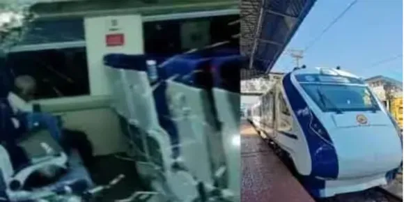 വന്ദേഭാരത് എക്സ്പ്രസിന് കല്ലെറിഞ്ഞ മൂന്നുപേര്‍ അറസ്റ്റില്‍, കല്ലെറിയുന്ന സിസിടിവി ദൃശ്യങ്ങള്‍ പുറത്ത്