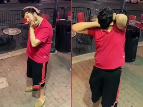 തല 180 ഡിഗ്രിയില്‍ തിരിച്ച് യുവാവ്, വീഡിയോ വൈറല്‍