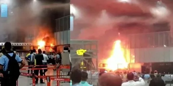 കൊ​ൽ​ക്ക​ത്ത വി​മാ​ന​ത്താ​വ​ള​ത്തി​ൽ വൻ തീ​പി​ടി​ത്തം; തീ ​അ​ണ​യ്ക്കാ​നു​ള്ള ശ്ര​മ​ങ്ങ​ൾ തുടരുന്നു