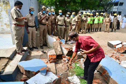 തിരുനെല്‍വേലിയില്‍ സ്കൂള്‍ കെട്ടിടം തകര്‍ന്നുവീണു മൂന്നു കുട്ടികൾ മരിച്ചു