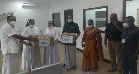 കോവിഡ് പ്രതിരോധ പ്രവര്‍ത്തനങ്ങളുമായി ഒരു സ്നേഹ സ്പന്ദനമായി എസ്എച്ച് സോഷ്യല്‍ വര്‍ക്ക് ഇന്‍സ്റ്റിറ്റ്യൂഷന്‍സ് പാലാ