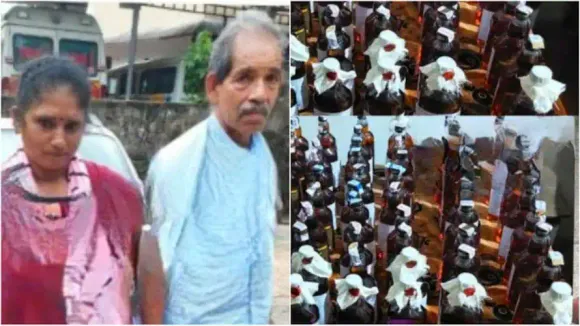 താമരശ്ശേരിയിൽ ആള്‍ട്ടോ കാറില്‍ കടത്തിയ 36 ലിറ്റര്‍  മദ്യവുമായി രണ്ടുപേര്‍  പിടിയില്‍