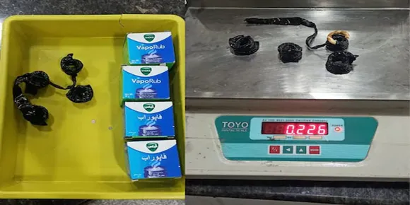 വിക്സ് ഡപ്പിയിലും സ്വർണം; കരിപ്പൂരിൽ കസ്റ്റംസ് പിടികൂടിയത് 28 പവൻ