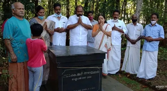 കെ.ആര്‍. നാരായണന്റെ ഓര്‍മപുതുക്കി ബിജു പുന്നത്താനം പര്യടനം തുടങ്ങി