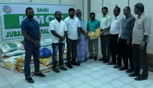 അസ്‌മീൽ കമ്പനിയിലെ തൊഴിലാളികൾക്കു ആശ്വാസമായി ജുബൈല്‍ കെ എം സി സി .