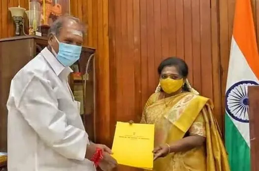 പോണ്ടിച്ചേരി മന്ത്രിസഭയില്‍ പുതുതായി അഞ്ച് മന്ത്രിമാര്‍ ചുമതലയേറ്റു