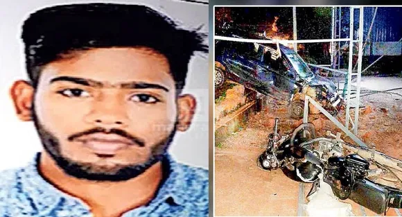 കോട്ടയ്ക്കലില്‍ കാറും ബൈക്കും കൂട്ടിയിടിച്ച്‌ യുവാവു മരിച്ച സംഭവത്തിൽ ദുരൂഹത; സംഭവത്തിനു പിന്നിൽ കഞ്ചാവ് മാഫിയകൾ തമ്മിലുള്ള തർക്കം?; സംഭവശേഷം കാറിലെ യാത്രക്കാർ ഇറങ്ങിയോടുന്ന സിസിടിവി ദൃശ്യം പുറത്ത്‌; കാറിനു സമീപത്തുനിന്ന് വടിവാൾ കണ്ടെടുത്തു