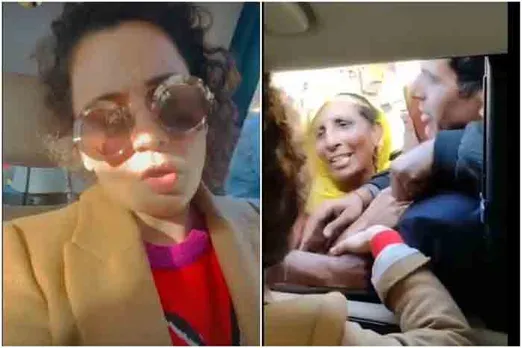 നടി കങ്കണയുടെ കാര്‍ വളഞ്ഞ് കര്‍ഷകരുടെ പ്രതിഷേധം; പോലീസ് എത്തിയിട്ടും പിന്മാറിയില്ല