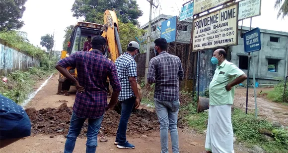 മലമ്പുഴ കോൺവൻ്റ് റോഡ് പുനർ നിർമ്മാണം ആരംഭിച്ചു