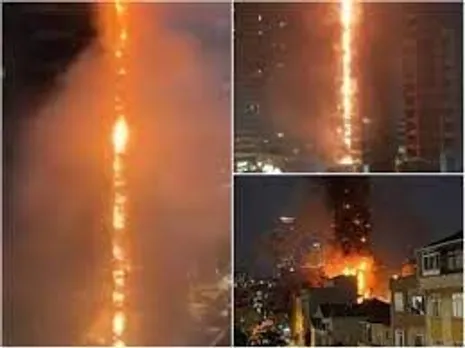 തുര്‍ക്കിയിലെ ബഹുനില കെട്ടിടത്തില്‍ തീപിടിത്തം