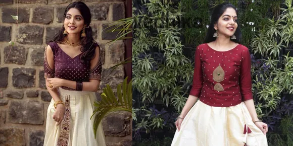 ഈ ഓണത്തിന് സാരിയിലും മുണ്ടിലും കുറച്ച് വ്യത്യസ്തത കൊണ്ടുവരുവാന്‍ ശ്രമിച്ചാലോ;  പുത്തന്‍ ഓണം ഫാഷനുകളിവയാണ്‌