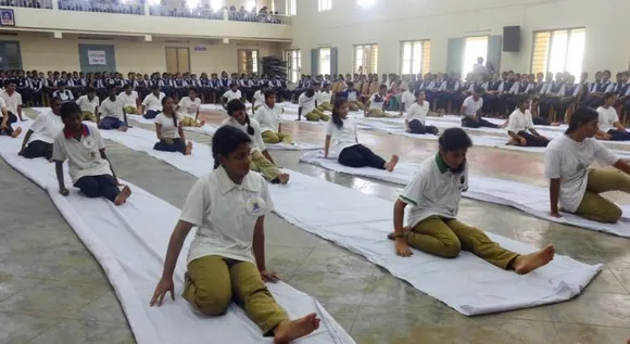 ഉഴവൂര്‍ സെന്റ്‌. സ്റ്റീഫന്‍സ്‌ കോളേജില്‍ യോഗാ ദിനാചരണം നടന്നു