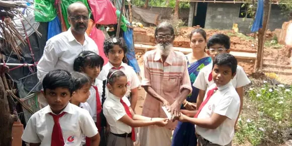 നിർധന വൃദ്ധദമ്പതികൾക്ക് തല ചായ്ക്കാൻ ഇടം നൽകി ഗാർഡിയൻ സ്കൂൾ വിദ്യാർത്ഥികളും മാനേജ്‌മെൻ്റും