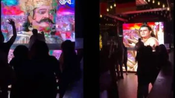 നോയിഡയിൽ പബ്ബിലെ ഡി ജെ പാർട്ടിയ്ക്കിടെ രാമായണ സീരിയലിലെ ദൃശ്യങ്ങൾ ഡബ് ചെയ്ത് പ്രദർശിപ്പിച്ചതിന് രണ്ടുപേർ അറസ്റ്റിൽ