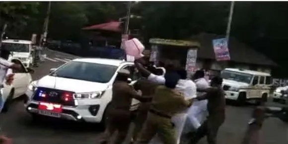 മന്ത്രി റോഷി അഗസ്റ്റിനു നേരെ യൂത്ത് കോൺഗ്രസ് പ്രതിഷേധം