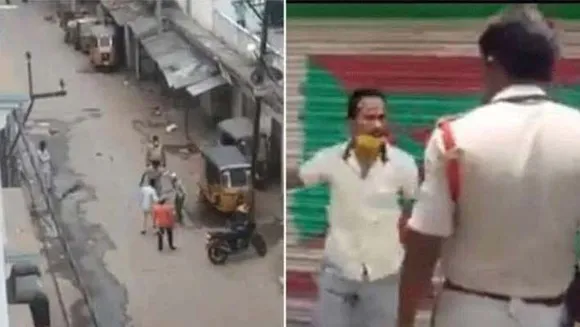 മൂന്ന് ദിവസമായി സാര്‍ ഭക്ഷണം കഴിച്ചിട്ട്. കുട്ടികള്‍ക്ക് ഭക്ഷണമില്ല. ആരും ഞങ്ങള്‍ക്ക് പണം തന്നിട്ടില്ല... തെലങ്കാനയില്‍ ഭക്ഷണം വാങ്ങാന്‍ പുറത്തിറങ്ങിയ ആള്‍ക്ക് ഹൈദരാബാദ് പോലീസിന്‍റെ ക്രൂര മര്‍ദ്ദനം