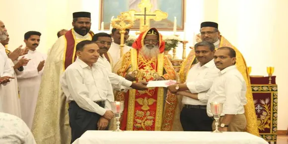 ഡൽഹി സെന്റ് മേരീസ് ഓർത്തോഡോക്സ് കത്തീഡ്രലിൽ സമാഹരിച്ച തുക ഈസ്റ്റർ പെരുനാളിനു ശേഷം കാതോലിക്കാ ബാവായിക്കു കൈമാറി