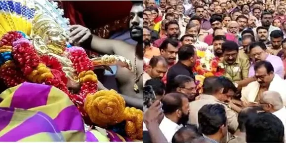ശബരിമല മണ്ഡലപൂജ; തങ്ക അങ്കി രഥഘോഷയാത്ര ആറന്മുള പാർഥസാരഥി ക്ഷേത്രത്തിൽ നിന്ന് പുറപ്പെട്ടു