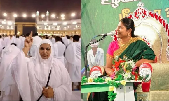 "ശബരിമല" മക്കയിൽ; വിദ്വേഷ പ്രചാരണമാണ് തന്നെ ഇസ്‌ലാമിൽ എത്തിച്ചതെന്ന് തമിഴ് മോട്ടിവേഷണൽ പ്രഭാഷക; ഉംറ നിർവഹിച്ച ശബരിമല കഅബാ പുടവയിൽ അക്ഷരം തുന്നി; ഊതിയാൽ കെട്ടുപോകുന്നതല്ല  സത്യപ്രകാശമെന്ന്  സോഷ്യൽ മീഡിയ