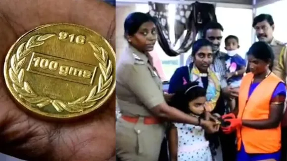 7.5 ലക്ഷം രൂപ വില വരുന്ന സ്വർണ്ണനാണയം മാലിന്യശേഖരത്തിൽ പെട്ടു; ഉടമയ്‌ക്ക് തിരികെ നൽകി മാതൃകയായി ശുചീകരണ തൊഴിലാളി