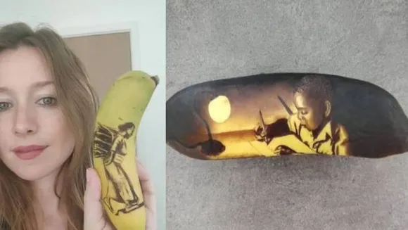 ക്വാറന്‍റൈന്‍ കാലത്തെ ബോറടിയില്‍ പിറന്നത് 'പഴത്തൊലി' ചിത്രങ്ങള്‍; ആഗോള തലത്തിൽ ശ്രദ്ധനേടി യുവതിയുടെ പോസ്റ്റ്