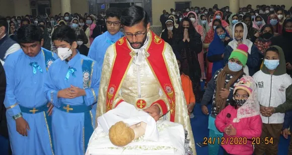 ഗുരുഗ്രാം ലൂര്‍ദ് മാതാ പള്ളിയില്‍ ക്രിസ്മസ് തിരുക്കര്‍മ്മങ്ങള്‍ നടത്തി