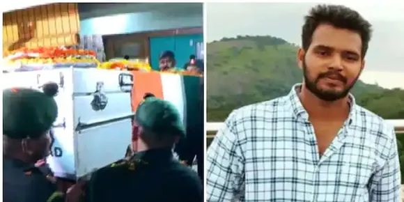മലയാളി സൈനികൻ വൈശാഖിന് സല്യൂട്ട്; കണ്ണീരോടെ യാത്രാമൊഴി ചൊല്ലി ജന്മനാട്