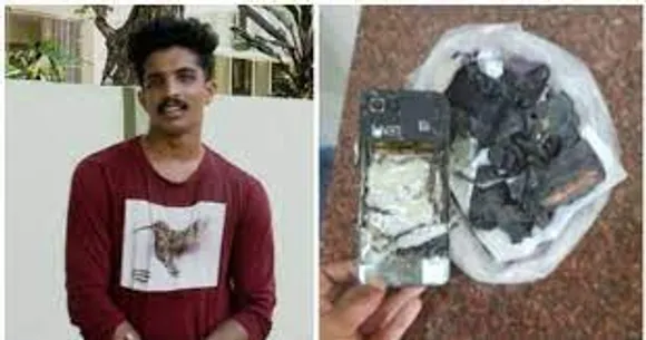 പോക്കറ്റിൽ കിടന്ന മൊബൈൽ ഫോണിന് തീപിടിച്ചു; യുവാവിന് പരിക്ക്