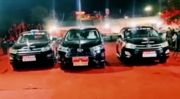 ‘ചാമ്പിക്കോ’ സ്റ്റൈലിൽ മുഖ്യമന്ത്രിയുടെ കാർ ; ട്രെന്റിംഗിനൊപ്പം വാഹനവ്യൂഹം
