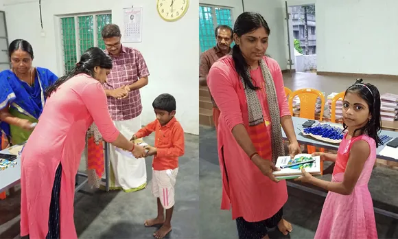 പഠനോപകരണങ്ങൾ വിതരണം ചെയ്ത് കൊരുമ്പശ്ശേരി ഗ്രാമസേവാസമിതി മാതൃകയായി