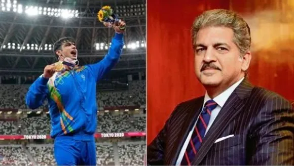 ജാവലിന്‍ താരം നീരജ്​ ചോപ്രക്ക്​ എക്​സ്​.യു.വി 700 സമ്മാനമായി പ്രഖ്യാപിച്ച്‌​ ആനന്ദ്​ മഹീന്ദ്ര