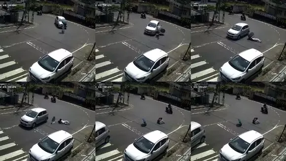 പാലായിൽ കാൽനട യാത്രികയായ യുവതിയെ കാർ ഇടിച്ച് തെറിപ്പിച്ചു, നിർത്താതെ പോയി; കണ്ടെത്താനാകാതെ പൊലീസ്