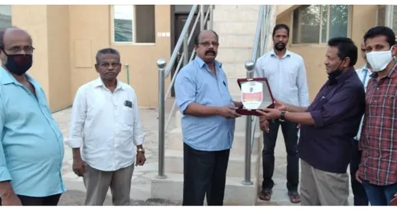 ചെല്ലപ്പന് കേളി കലാസാംസ്കാരിക വേദിയുടെ ആദരം