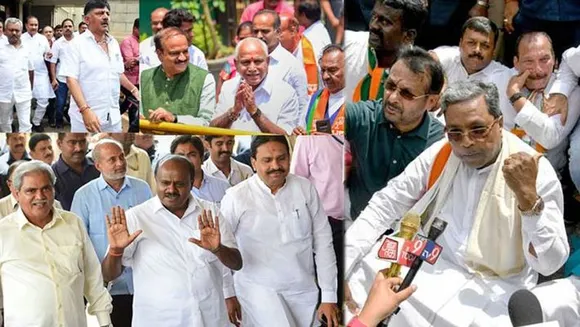 നട്ടെല്ലിന് പകരം ഡാഷുള്ള എംഎല്‍എമാര്‍ !! കര്‍ണ്ണാടകയില്‍ എന്തു സംഭവിക്കുമെന്ന് നിശ്ചയമില്ലാതെ കോണ്‍ഗ്രസും ബിജെപിയും ! അനുനയപ്പെട്ടവരെ വിശ്വസിക്കാത്ത കോണ്‍ഗ്രസും പോയിട്ട് വീണ്ടും മടങ്ങിയെത്തിയവരെ വിശ്വാസത്തിലെടുക്കാതെ ബിജെപിയും ! 