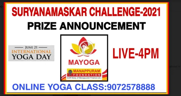 ഓൺലൈൻ സൂര്യ നമസ്കാര ചലഞ്ച് 2021 യോഗാമത്സര വിജയികളെ പ്രഖ്യാപിച്ചു