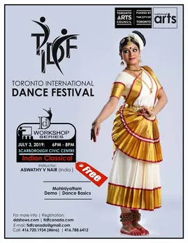 അശ്വതി വി നായരുടെ നൃത്തശിൽപ്പശാല ടൊറോന്റോയിൽ