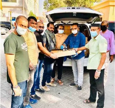 ഷാർജ കെ എം സി സി കൊടുങ്ങല്ലൂർ മണ്ഡലം മരുന്നുകൾ കൈമാറി