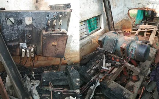 കടുത്തുരുത്തി കൃഷിഭവന്‍റെ കീഴിലുള്ള മാത്താംകരി 'എ' ബ്ലോക്ക് പാടശേഖരത്തിലെ മോട്ടോര്‍ പുരയ്ക്ക് തീ പിടിച്ച് മോട്ടോറും അനുബന്ധ ഉപകരണങ്ങളും കത്തി നശിച്ചു