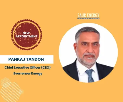 Pankaj Tandon CEO at Everrenew Energy