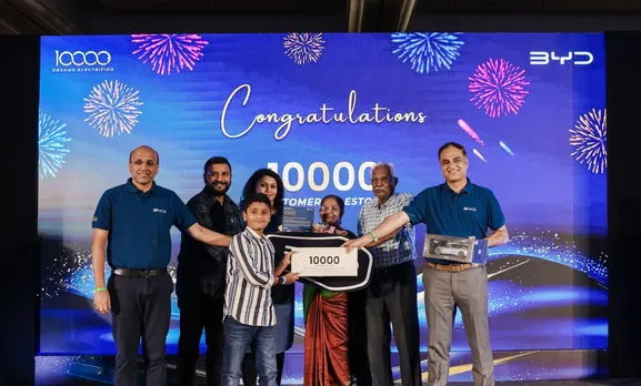 BYD India Marks Milestone with 10,000 EVs Delivered in India