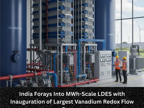 India Forays Into MWh-Scale LDES with Inauguration of Largest Vanadium Redox Flow Battery