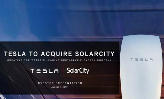 Tesla to acquire SolarCity