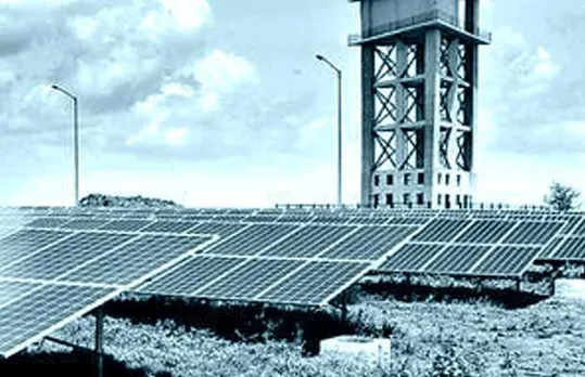 solar power plant within its campus