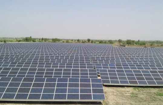 rooftop solar panels and solar park
